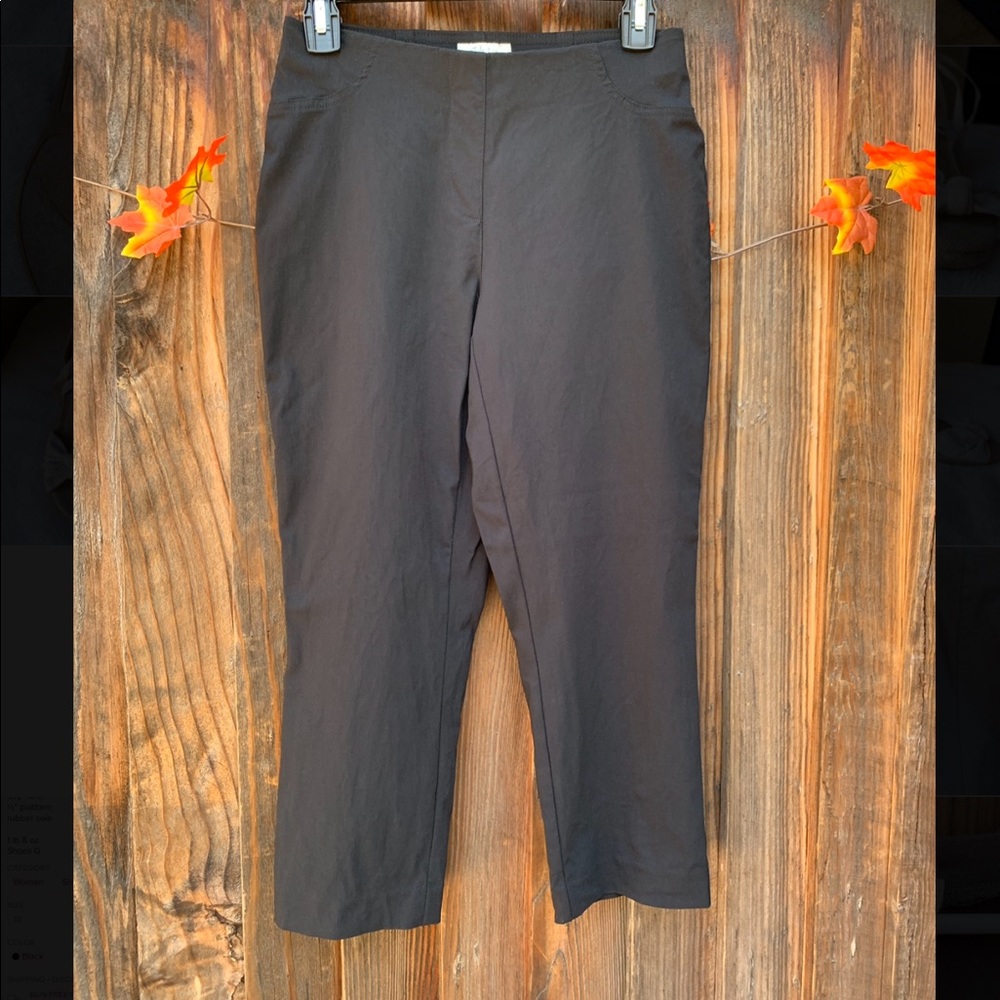 Style & Co black pull on Capri pants. (B)